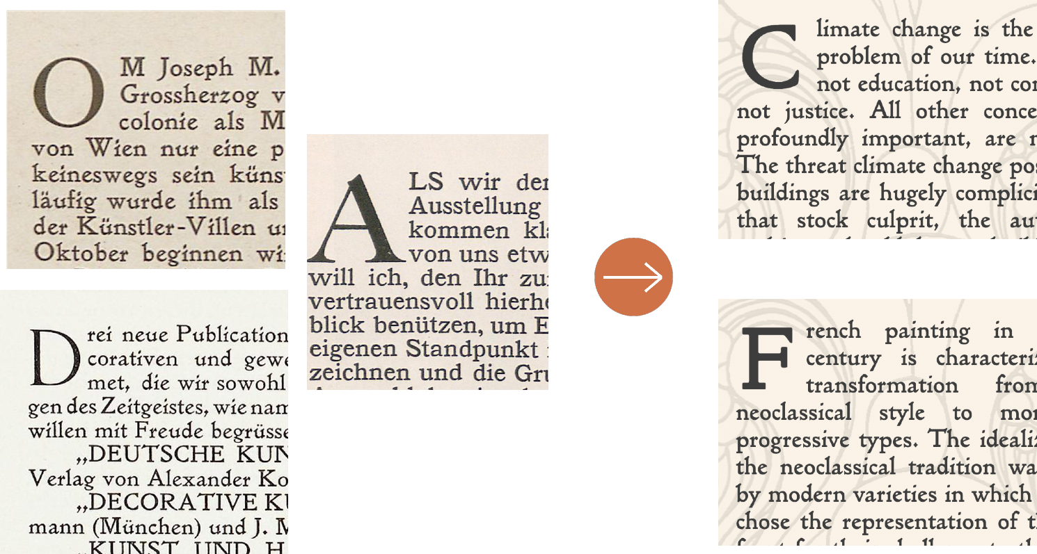 fragment of text paragraph from magazine